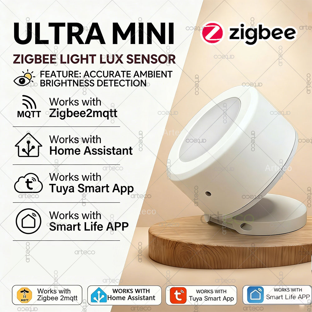 Smart Home For Living - Ultra Mini Zigbee Light Sensor illuminance