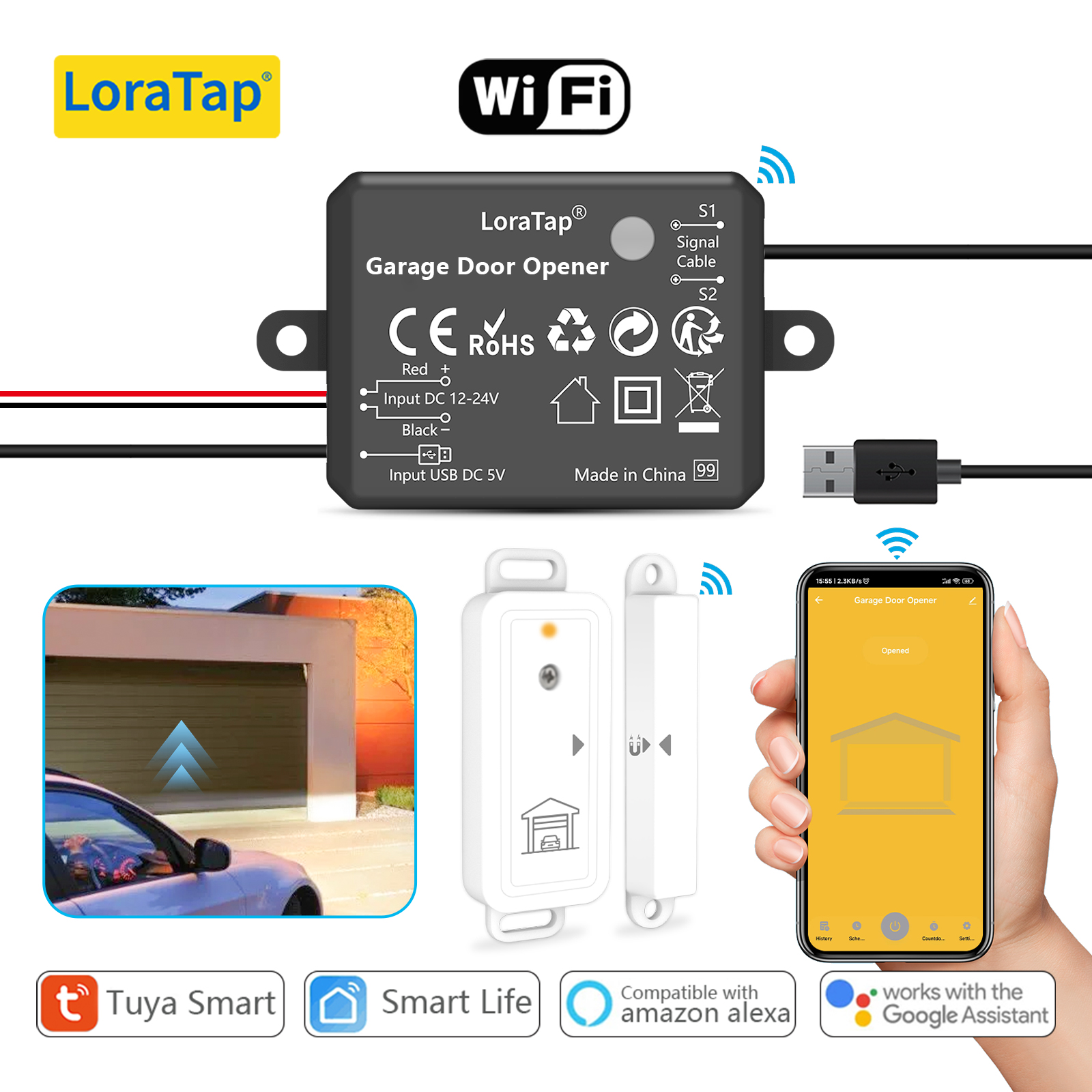 Smart Home Technology - Tuya Smart Life Garage Door Opener