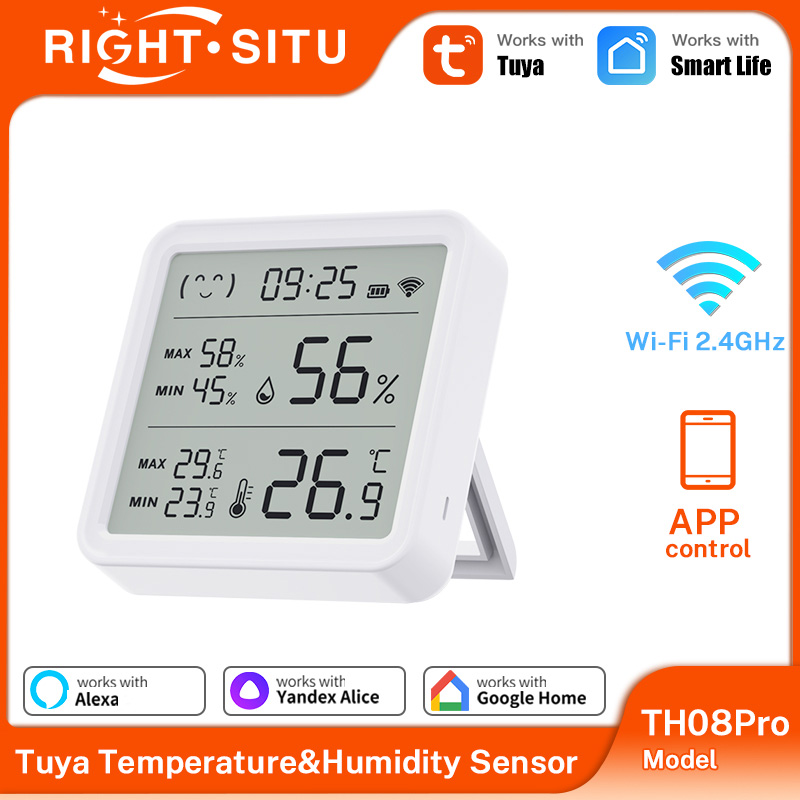 Smart Home Alexa - Tuya WiFi Thermometer hygrometer With Backlight