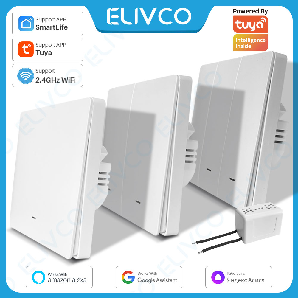 Smart Home Alexa - Tuya Wifi Smart Switch No Neutral
