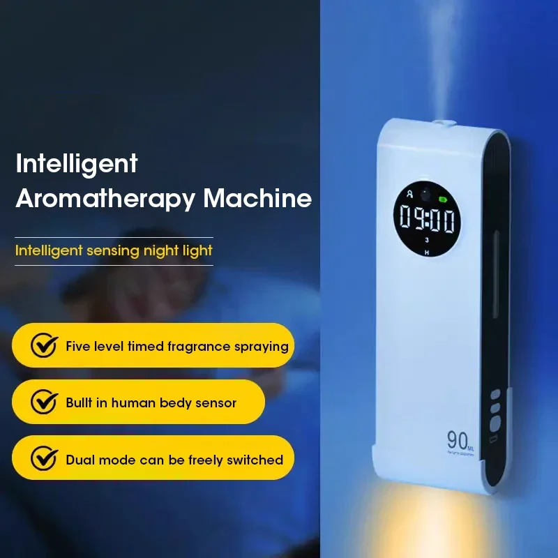 Smart Home Fragrance Diffuser - Automatic Sensor Aromatherapy Machine with Night