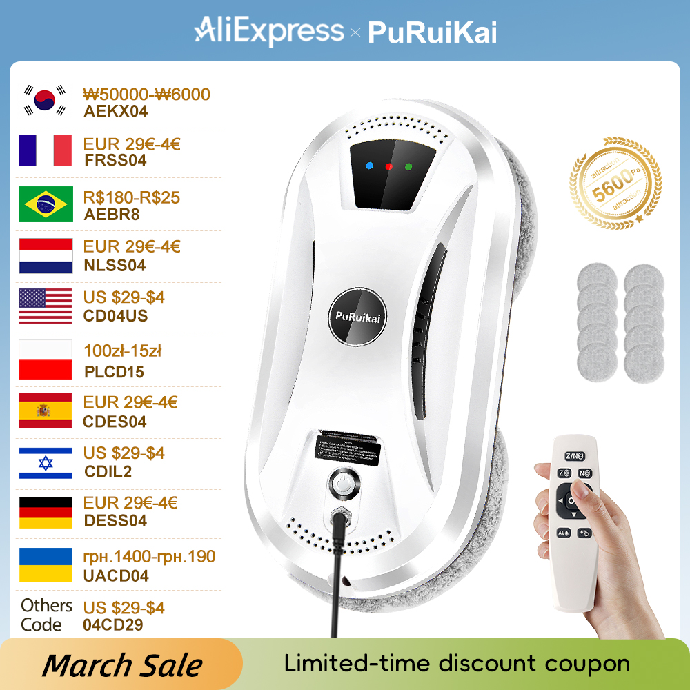 Smart Home For Windows - PuRuiKai Home Window Cleaning Robot Smart