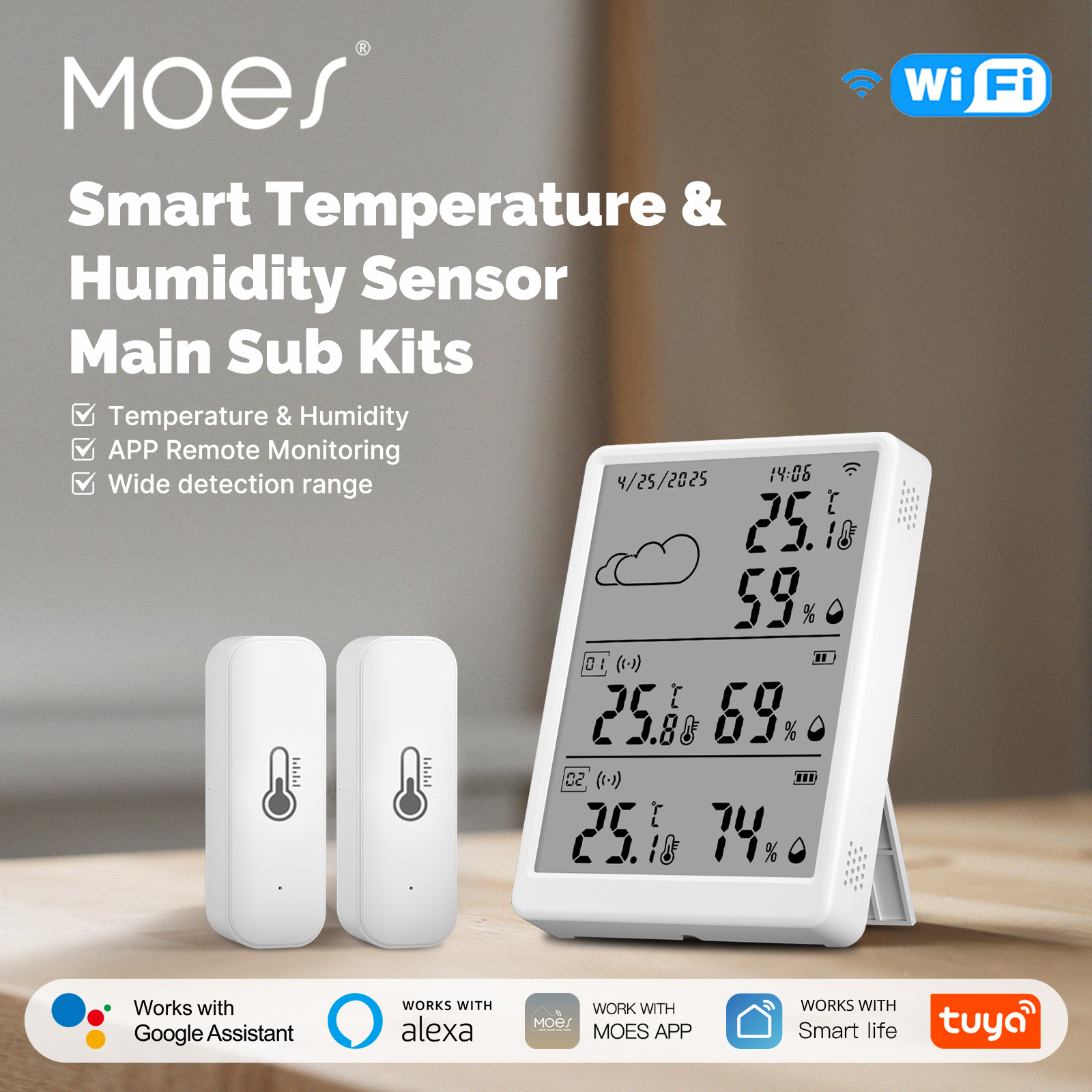 Wifi Led Dimmer - MOES Tuya WiFi RF433 Smart Temp