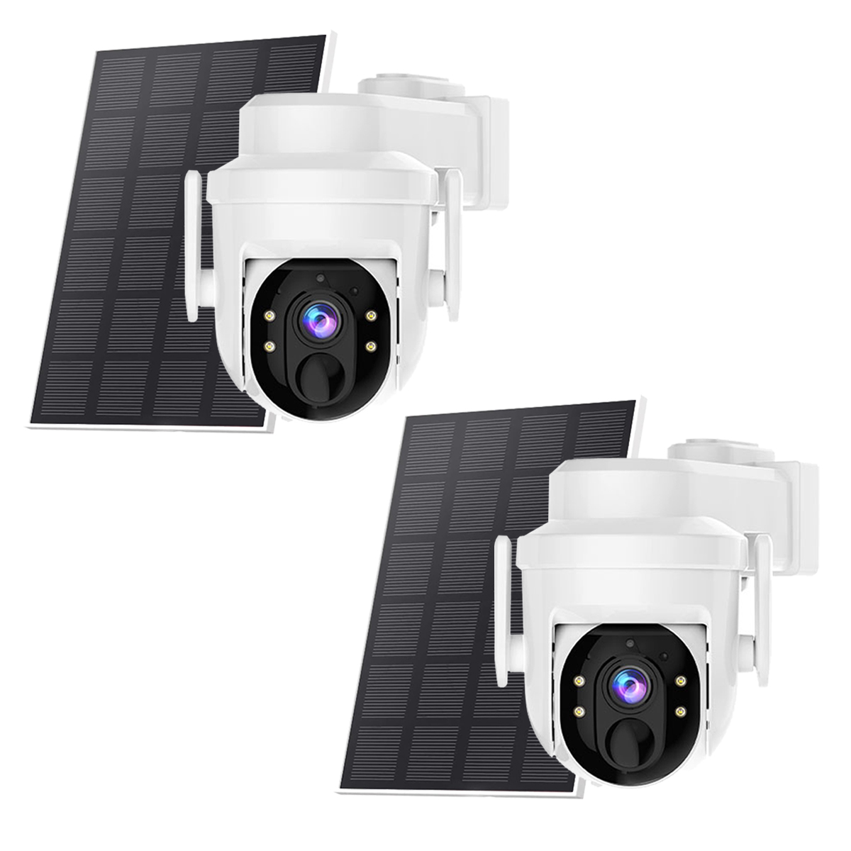 Smart Home Battery Camera - 2K Solar Security Camera Pan/Tilt Wireless