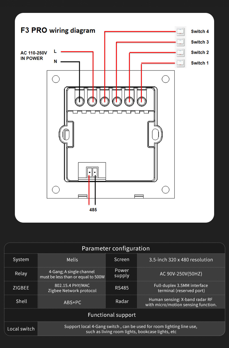 4 Gang Zigbee Smart Life Smart - Smart Home Life incelemesi ve fiyatı