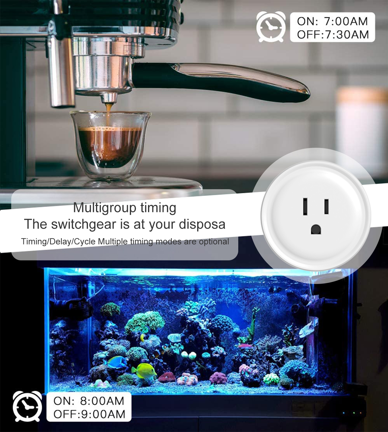 Tuya WiFi US Round 10A Smart P - Smart Home For Living incelemesi ve fiyatı