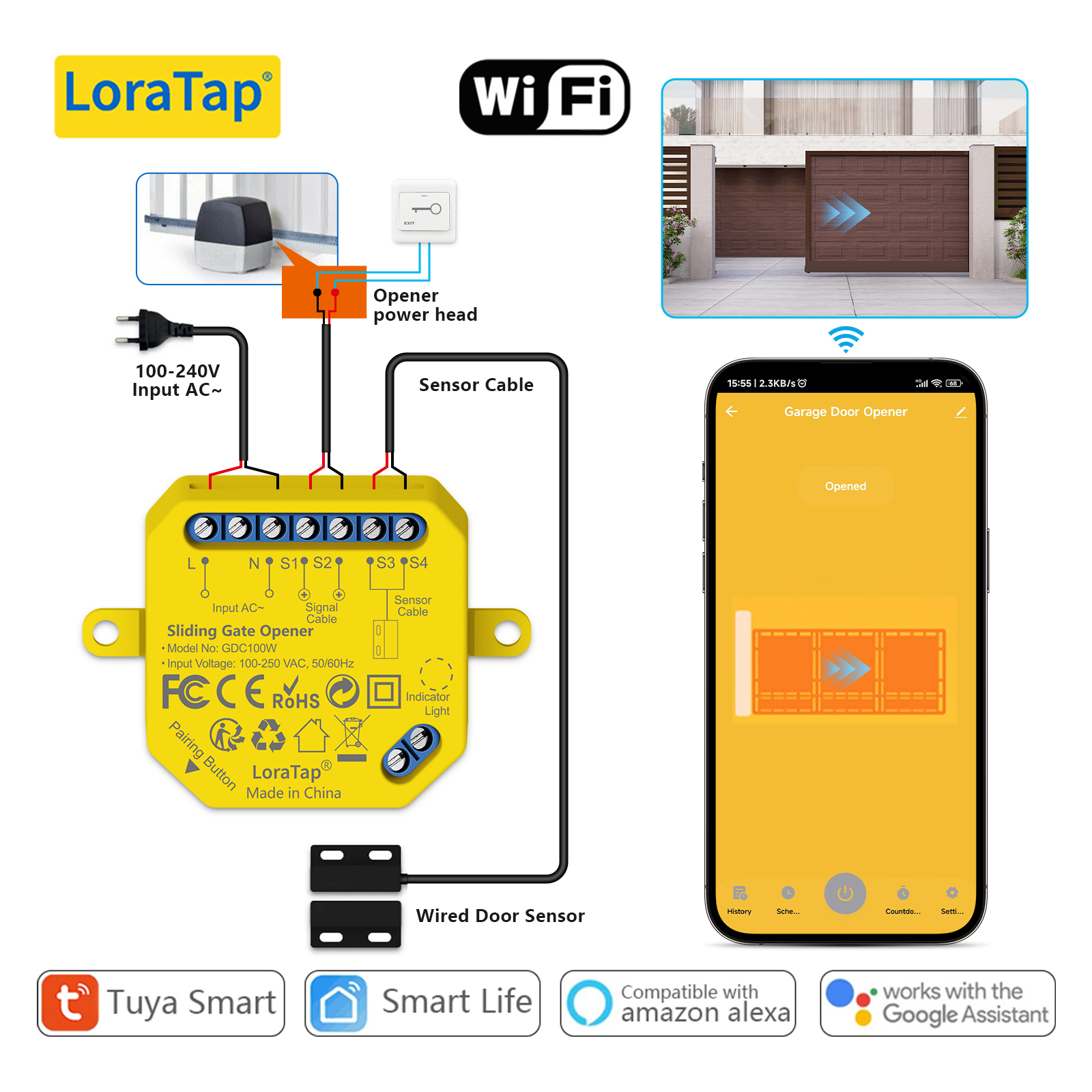 Tuya Smart Life Sliding Gate O - Smart Home Technology incelemesi ve fiyatı