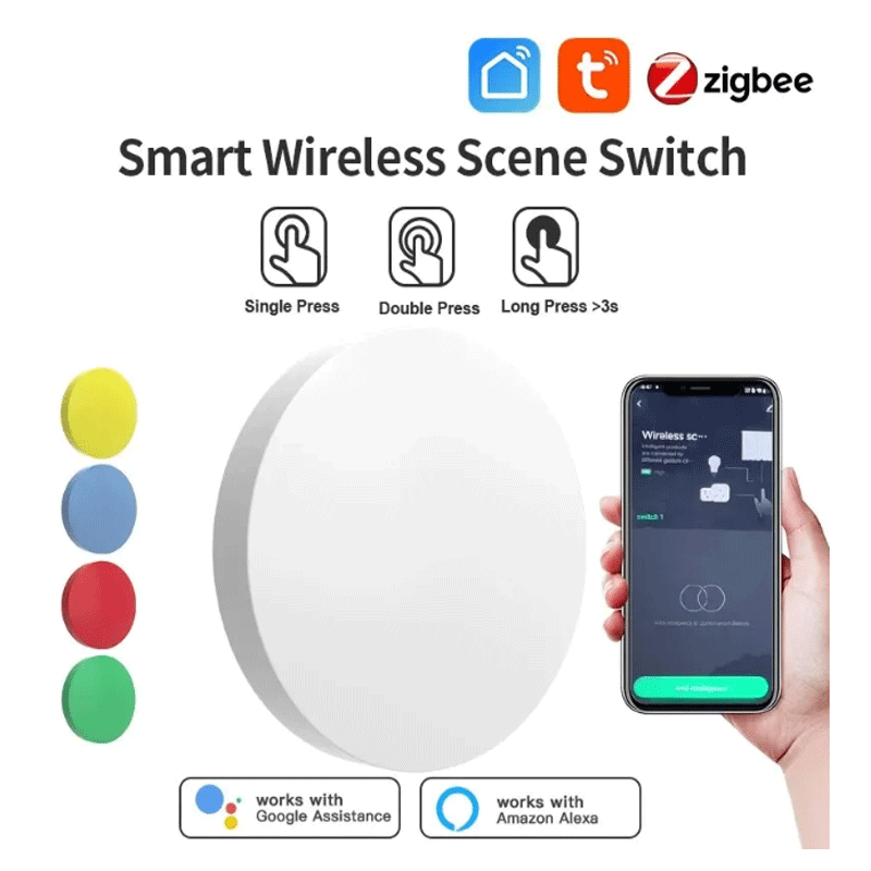 Tuya ZigBee Smart Wireless But - Smart Home For Living incelemesi ve fiyatı