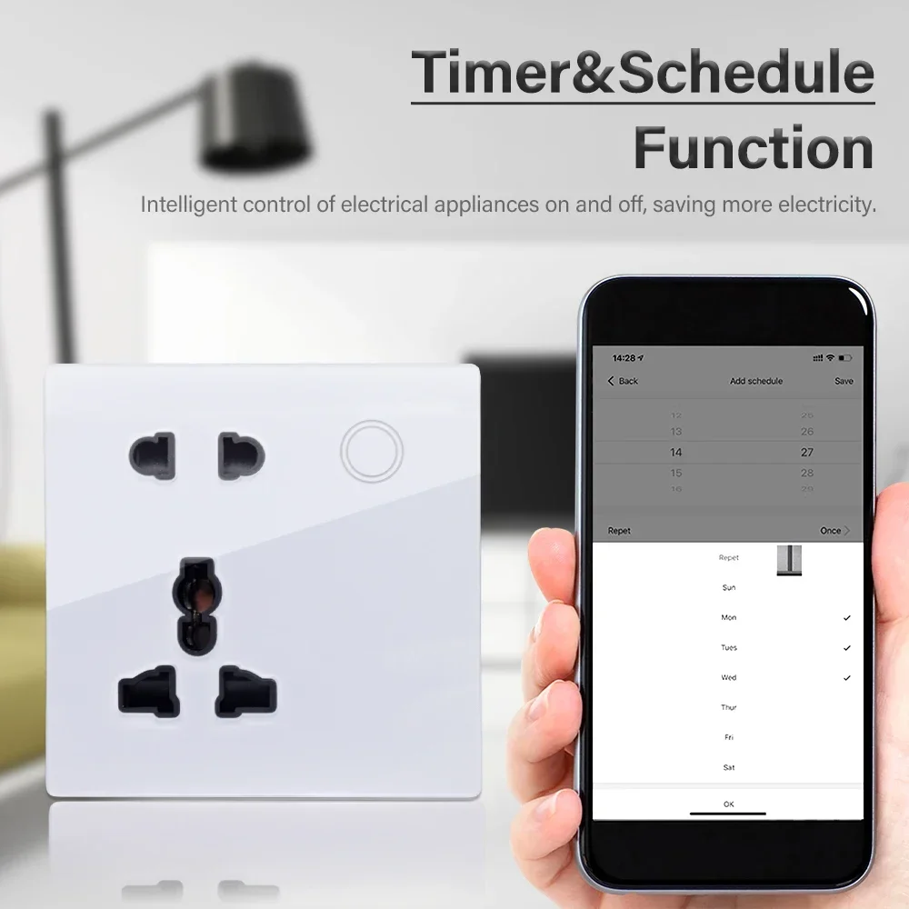 Customized Smart WiFi Wall Soc - Smart Home For Windows incelemesi ve fiyatı