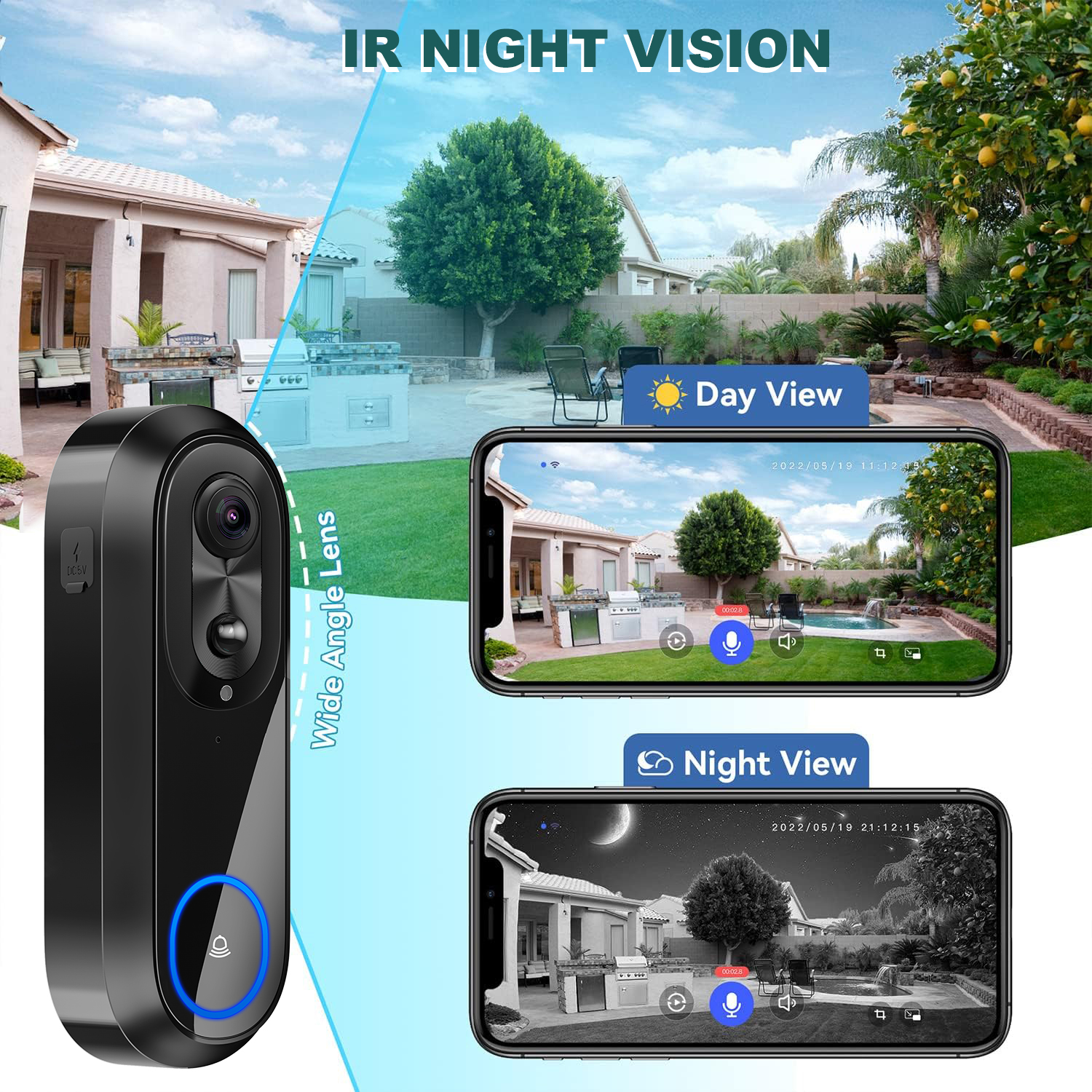 5G 2.4G WiFi Video Doorbell 10 - Smart Home Ezviz incelemesi ve fiyatı