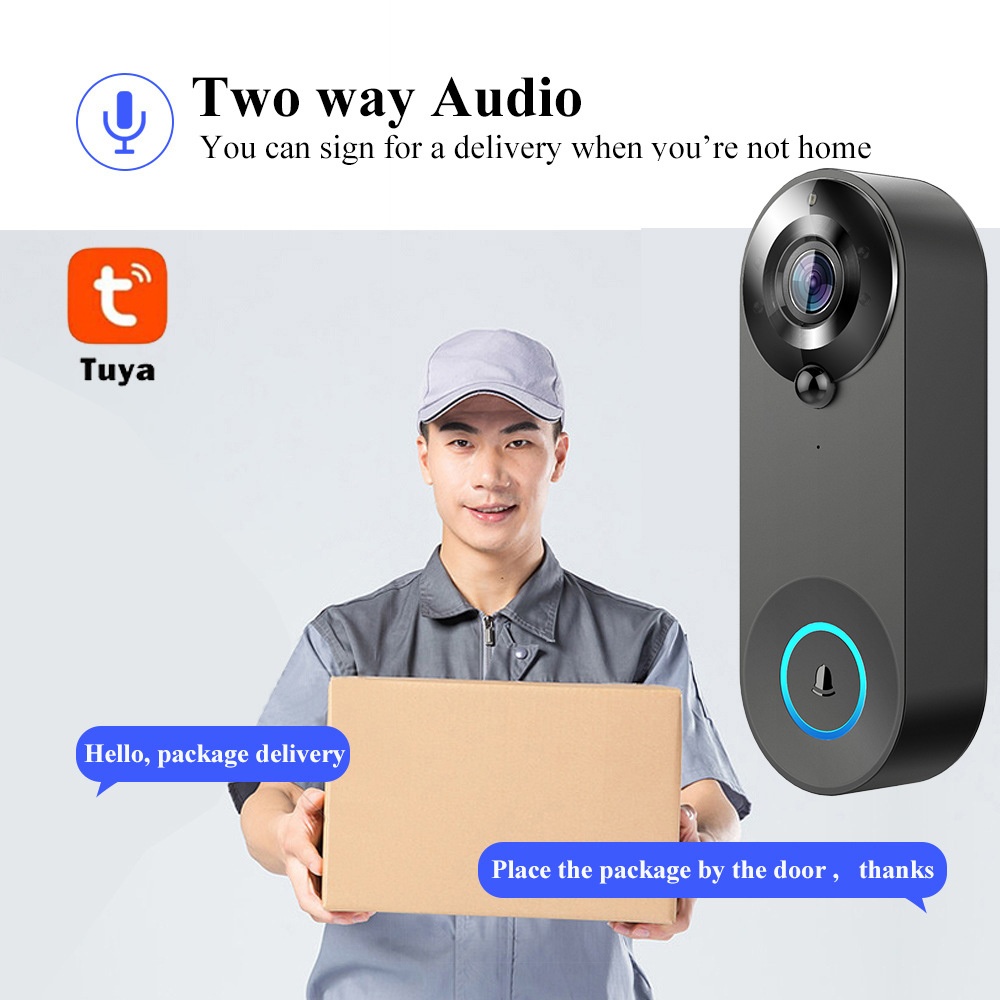 Tuya 1080P Wireless WIFI Doorb - Smart Home Battery Camera incelemesi ve fiyatı