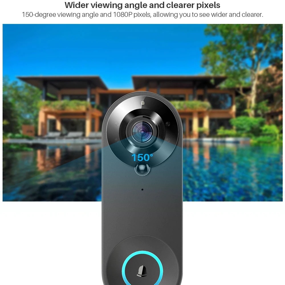Tuya 1080P Wireless WIFI Doorb - Smart Home Battery Camera incelemesi ve fiyatı