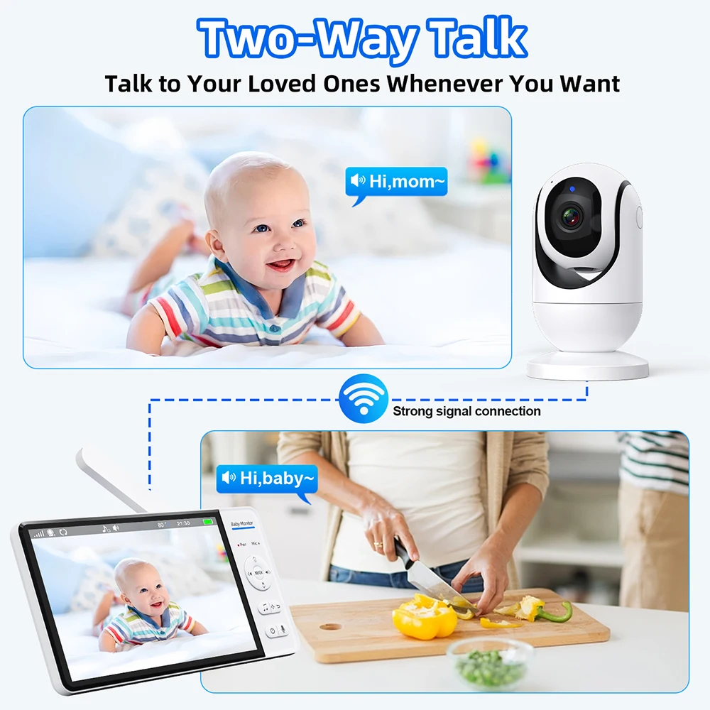 7.0'' Video Baby Monitor 720P  - Smart Home Battery Camera incelemesi ve fiyatı