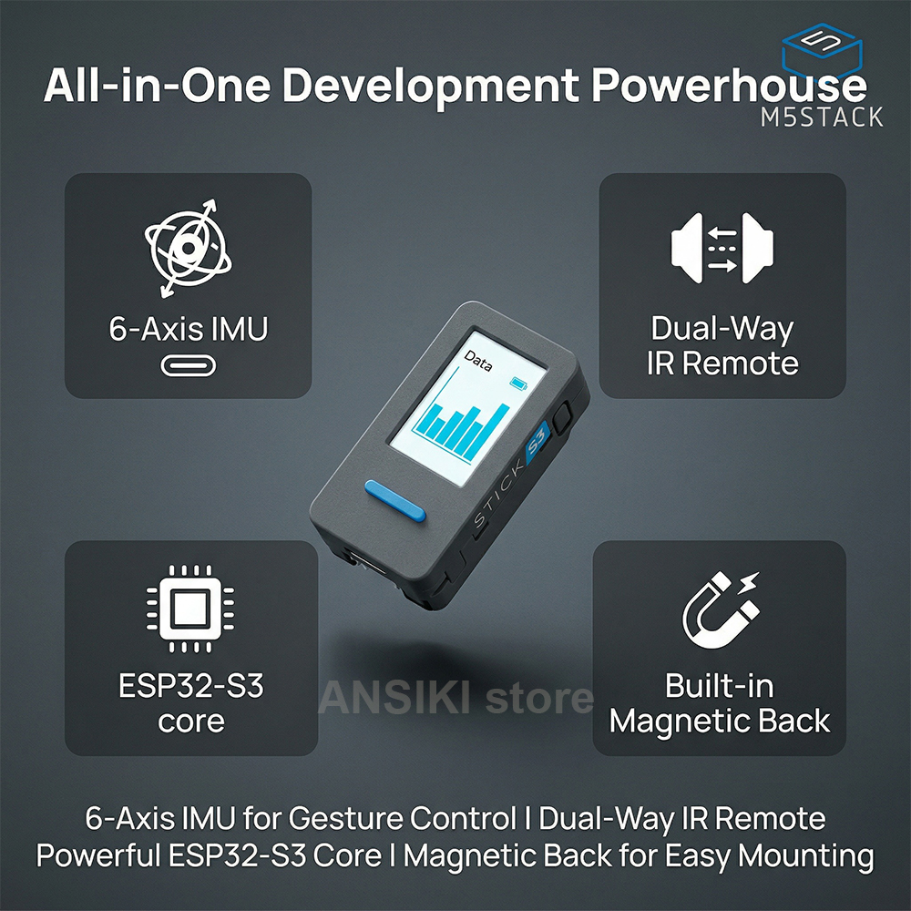 M5Stack M5StickS3 ESP32-S3 IoT - Smart Home Project incelemesi ve fiyatı
