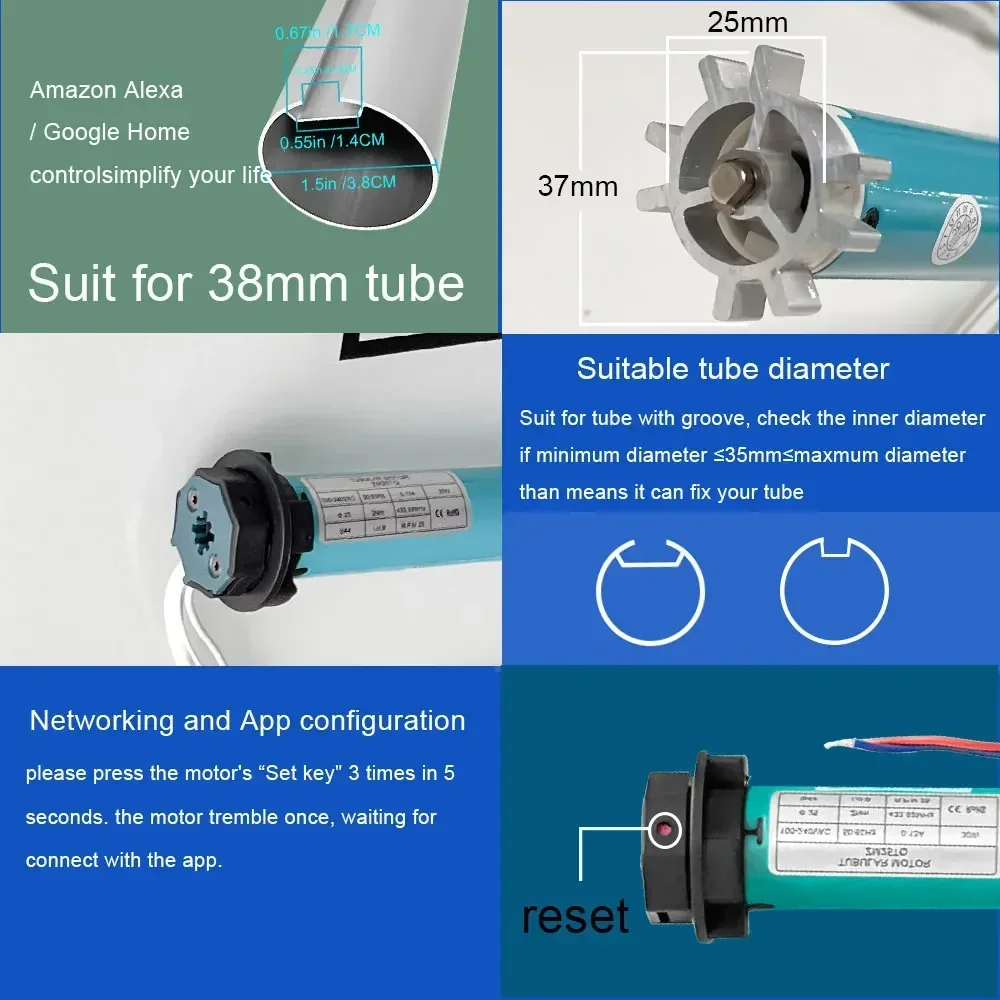 SZMYQ 25mm 2N Tuya Smart Curta - Smart Home Alexa incelemesi ve fiyatı