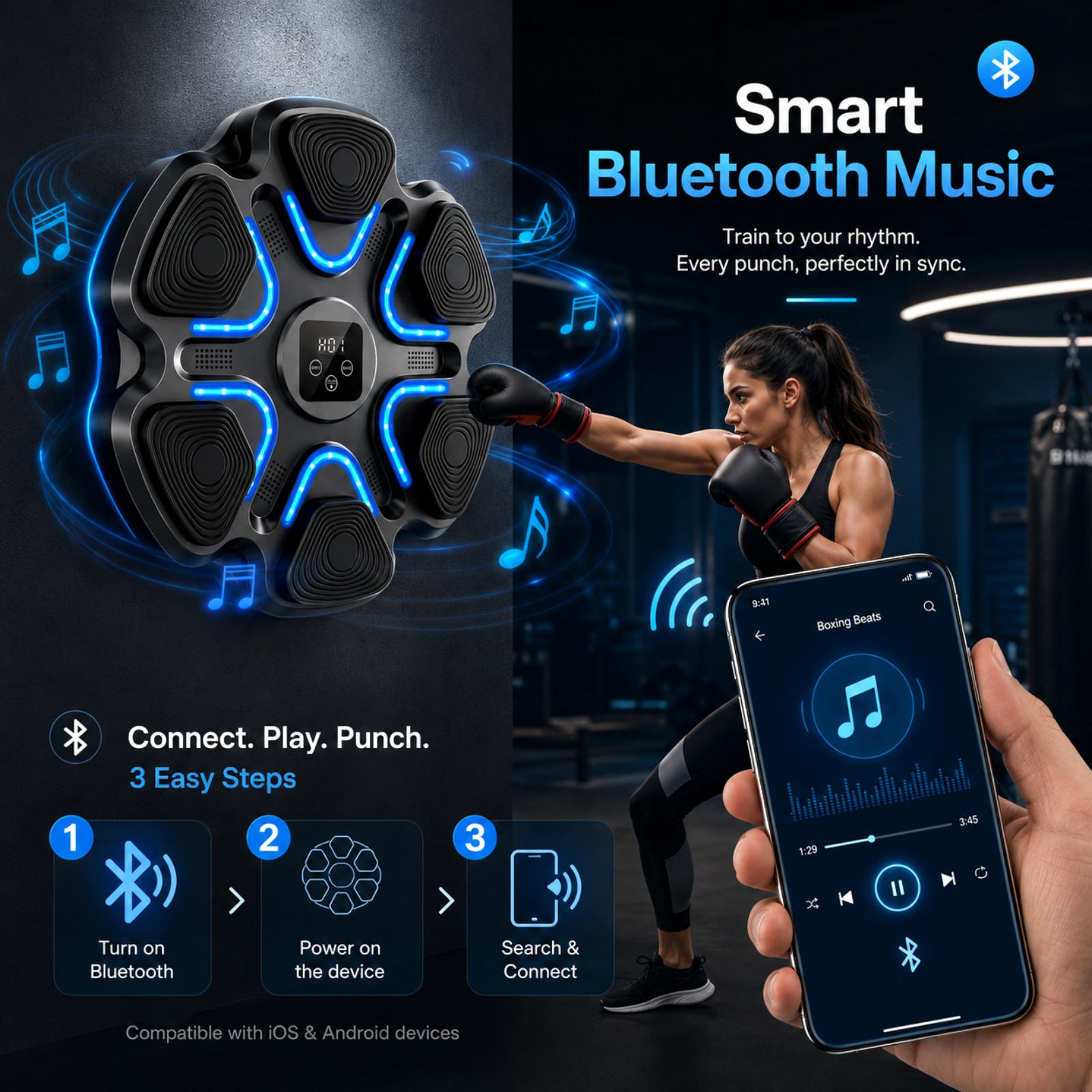 Music Boxing Machine Kids Adul - Smart Home Gym incelemesi ve fiyatı
