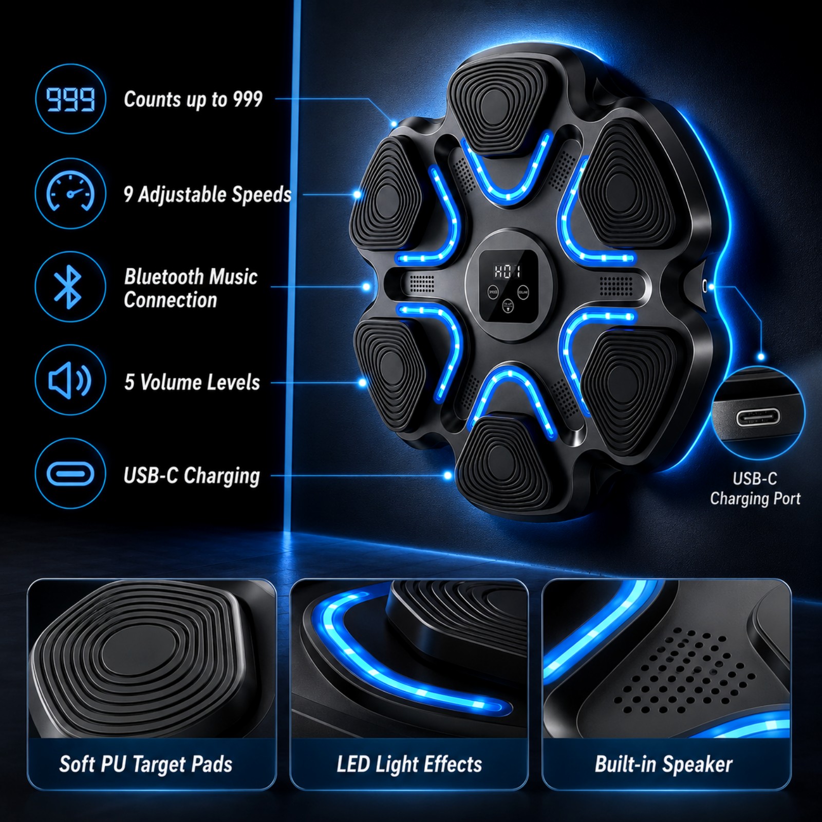 Music Boxing Machine Kids Adul - Smart Home Gym incelemesi ve fiyatı