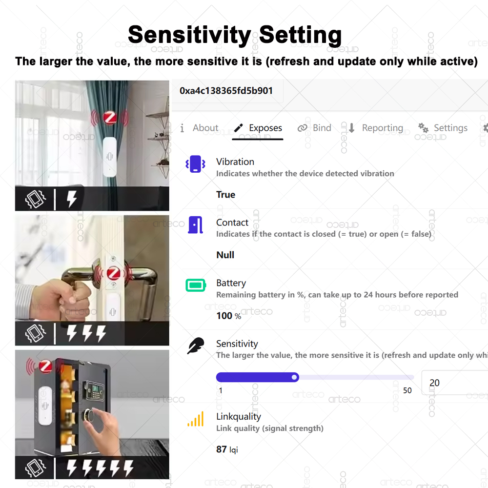 ZigBee Smart Vibration Sensor  - Smart Home News incelemesi ve fiyatı
