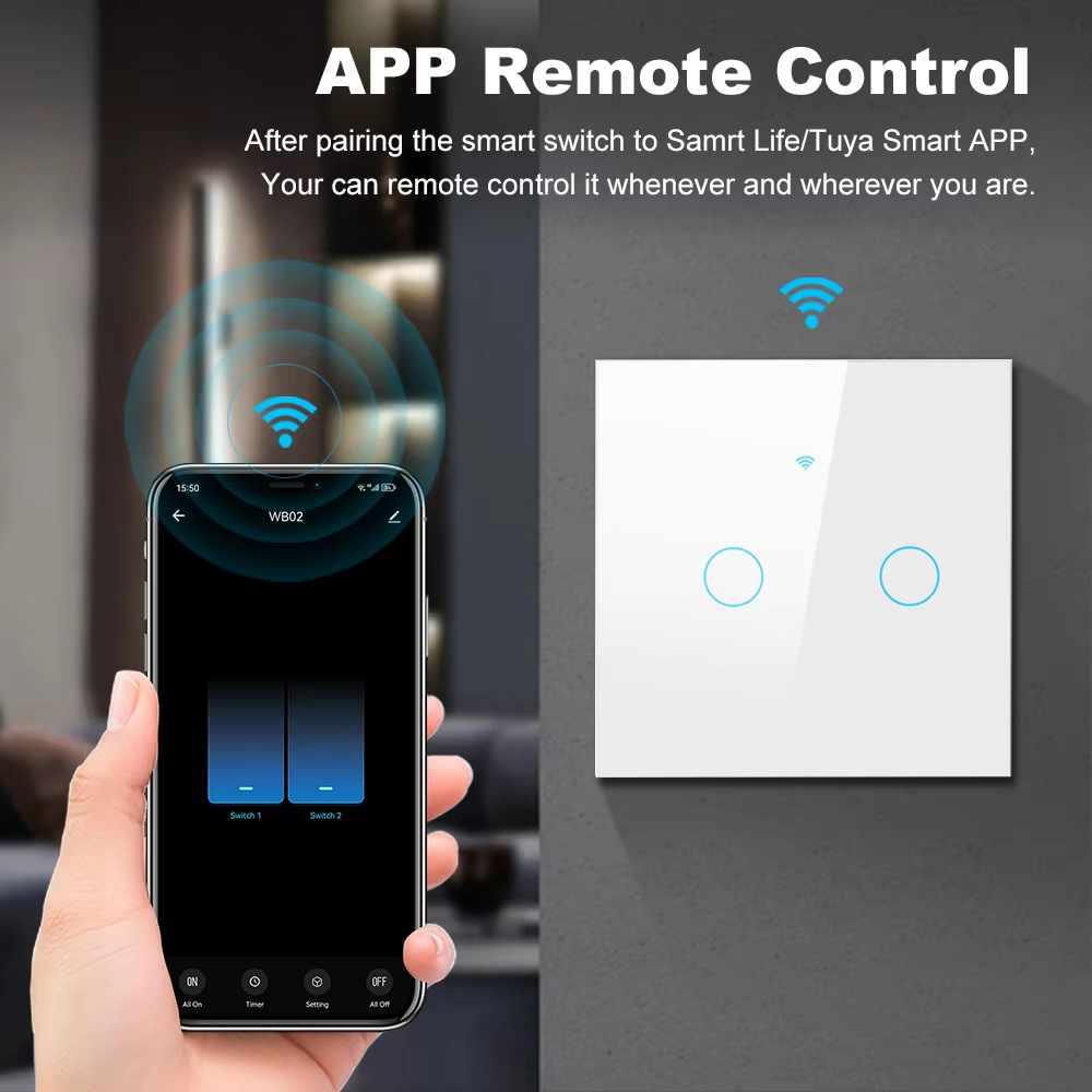 WiFi RF 433mhz Touch Wall Ligh - Smart Home Alexa incelemesi ve fiyatı