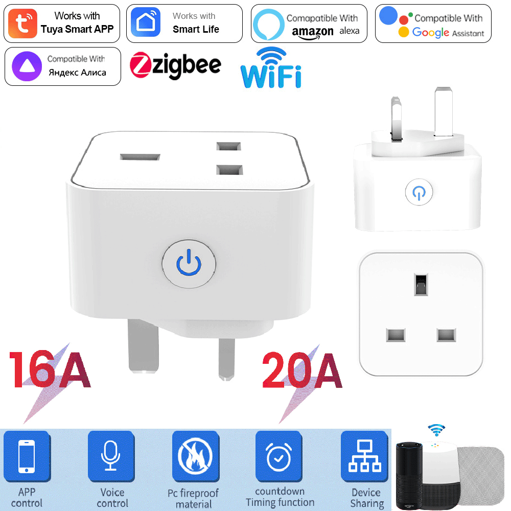 Tuya Smart Socket 16A/20A WiFi - Smart Home Technology incelemesi ve fiyatı