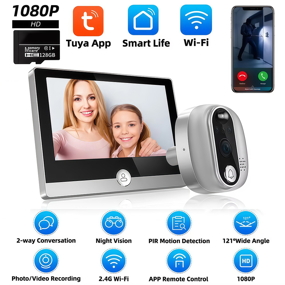 Tuya 1080P WiFi Door Bell Came - Smart Home Battery Camera incelemesi ve fiyatı