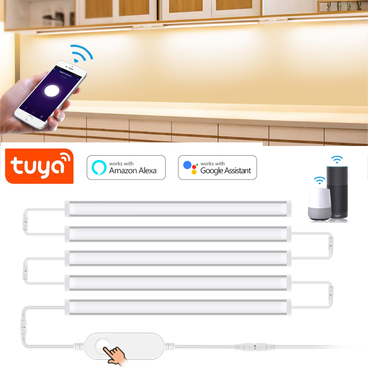 1-5 Pcs Kitchen Tuya Smart LED - Smart Home Kitchen incelemesi ve fiyatı