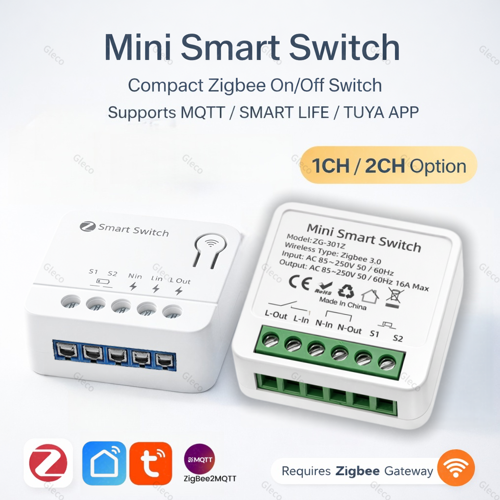Zigbee TUYA 1/2Gang Mini Smart - Smart Home Life incelemesi ve fiyatı