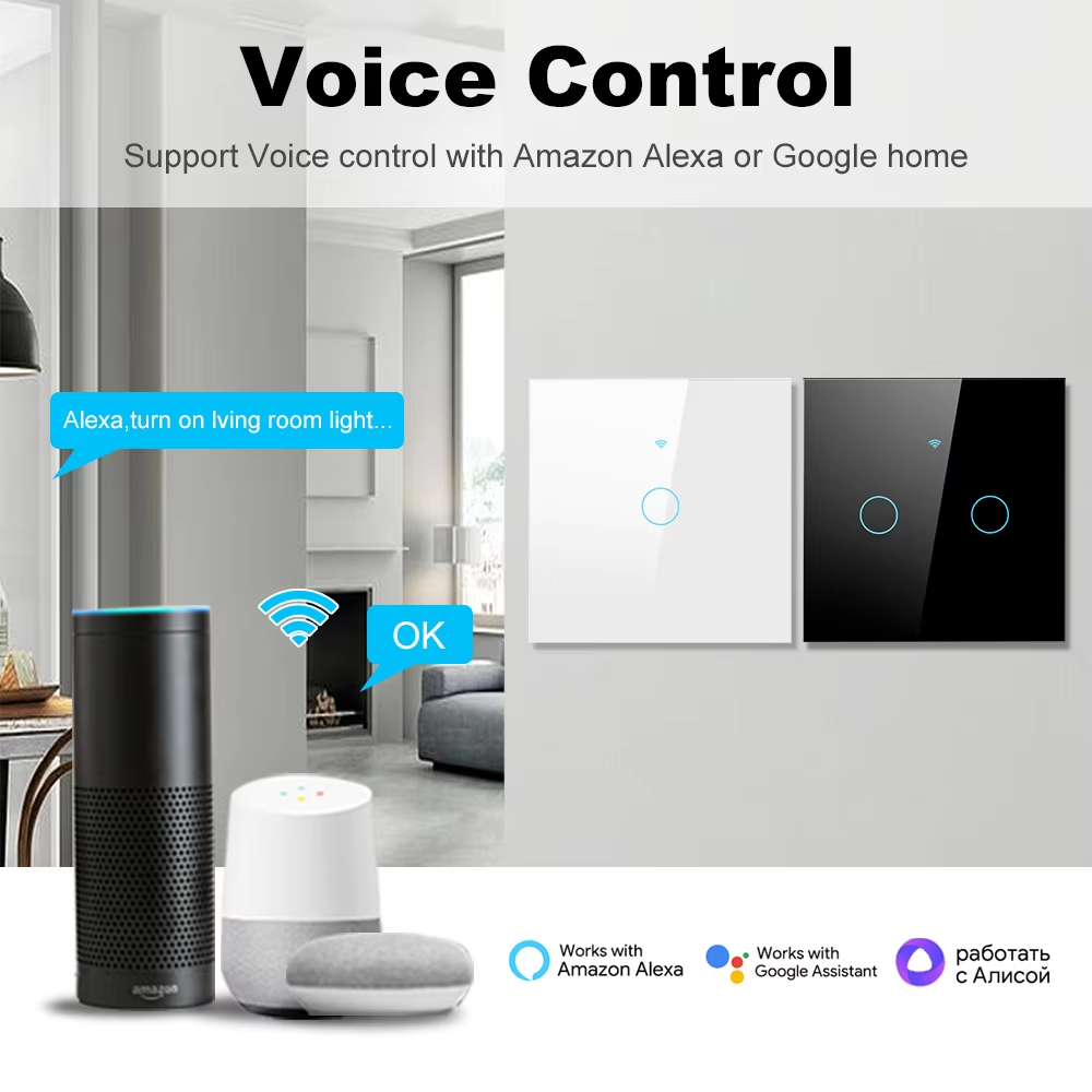 1 2 3 4 Gang WiFi RF 433mhz To - Smart Home Alexa incelemesi ve fiyatı