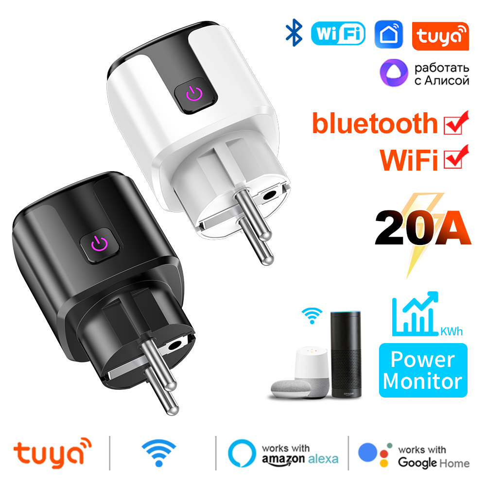 Tuya Smart 20A EU Plug WiFi+Bl - Smart Home News incelemesi ve fiyatı