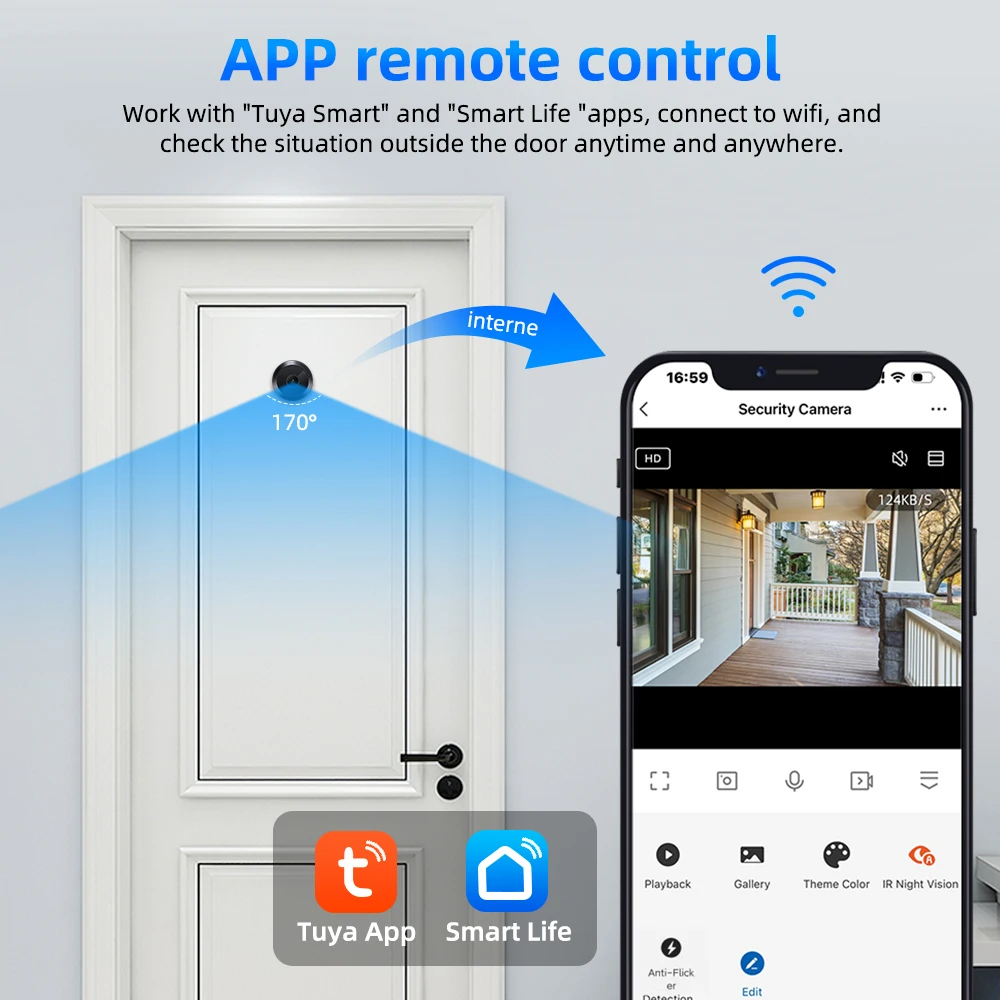 Awapow Tuya Door Peephole View - Smart Home Ezviz incelemesi ve fiyatı
