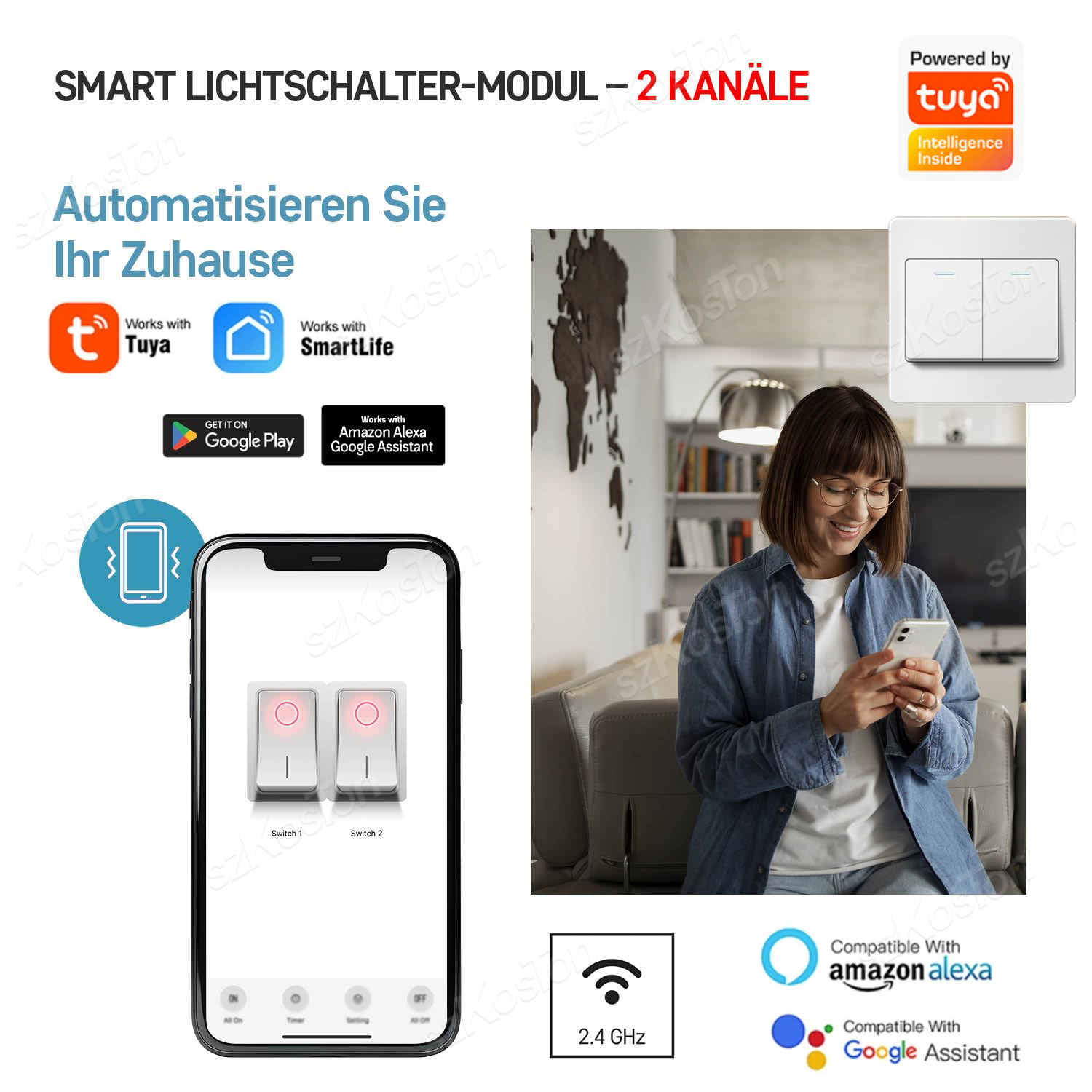 16A Tuya WiFi Smart Switch Mod - Smart Home For Living incelemesi ve fiyatı