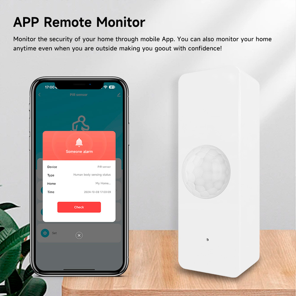 WiFi Smart PIR Motion Sensor T - Smart Home For Living incelemesi ve fiyatı