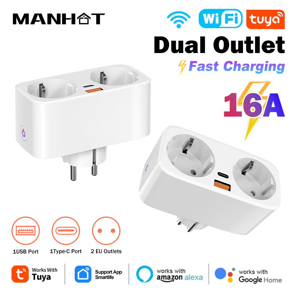Tuya 16A WiFi Smart EU Plug PD - Smart Home For Living incelemesi ve fiyatı