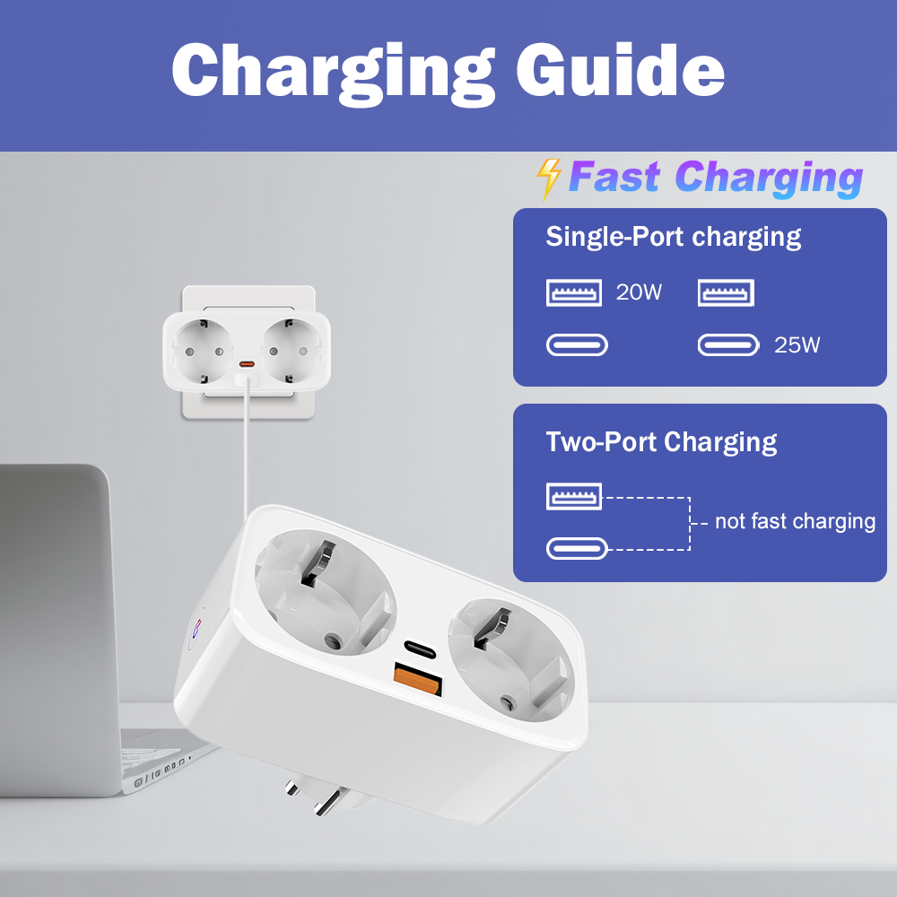 Tuya 16A WiFi Smart EU Plug PD - Smart Home For Living incelemesi ve fiyatı