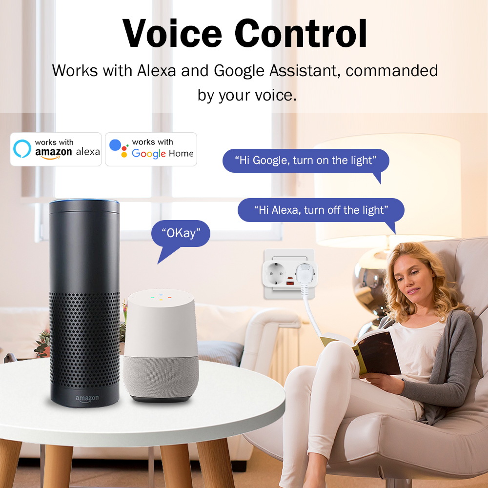 Tuya 16A WiFi Smart EU Plug PD - Smart Home For Living incelemesi ve fiyatı