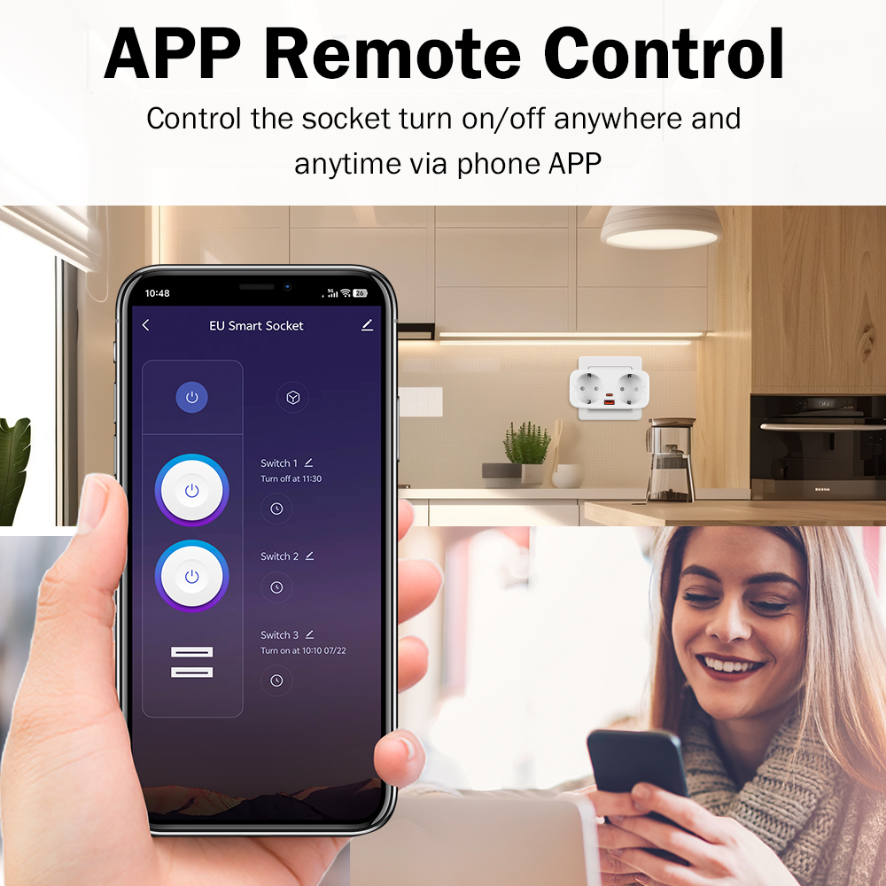 Tuya 16A WiFi Smart EU Plug PD - Smart Home For Living incelemesi ve fiyatı