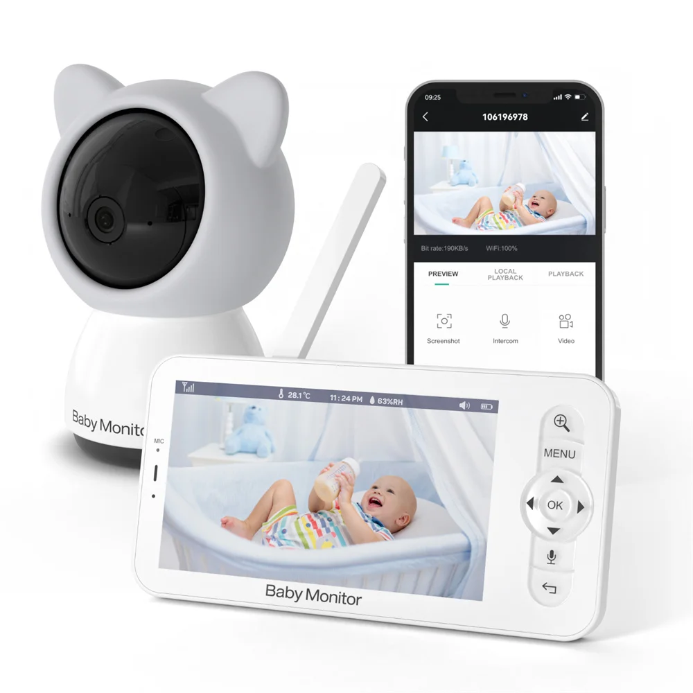 Babystar 5 Inch Wifi Baby Moni - Smart Home Battery Camera incelemesi ve fiyatı