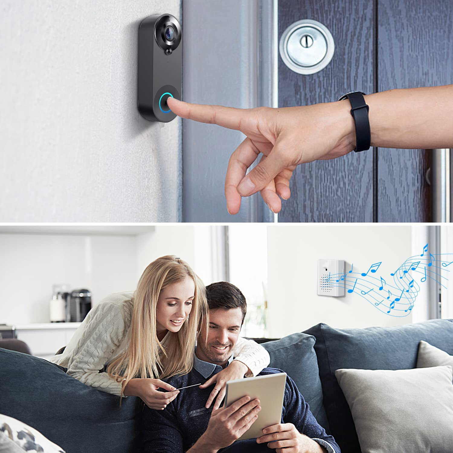 5G 2.4G WiFi Video Doorbell 10 - Smart Home Battery Camera incelemesi ve fiyatı