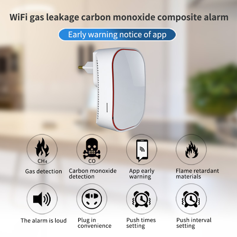 Wifi CH4 Natural Gas Leak Sens - Smart Home Kitchen incelemesi ve fiyatı