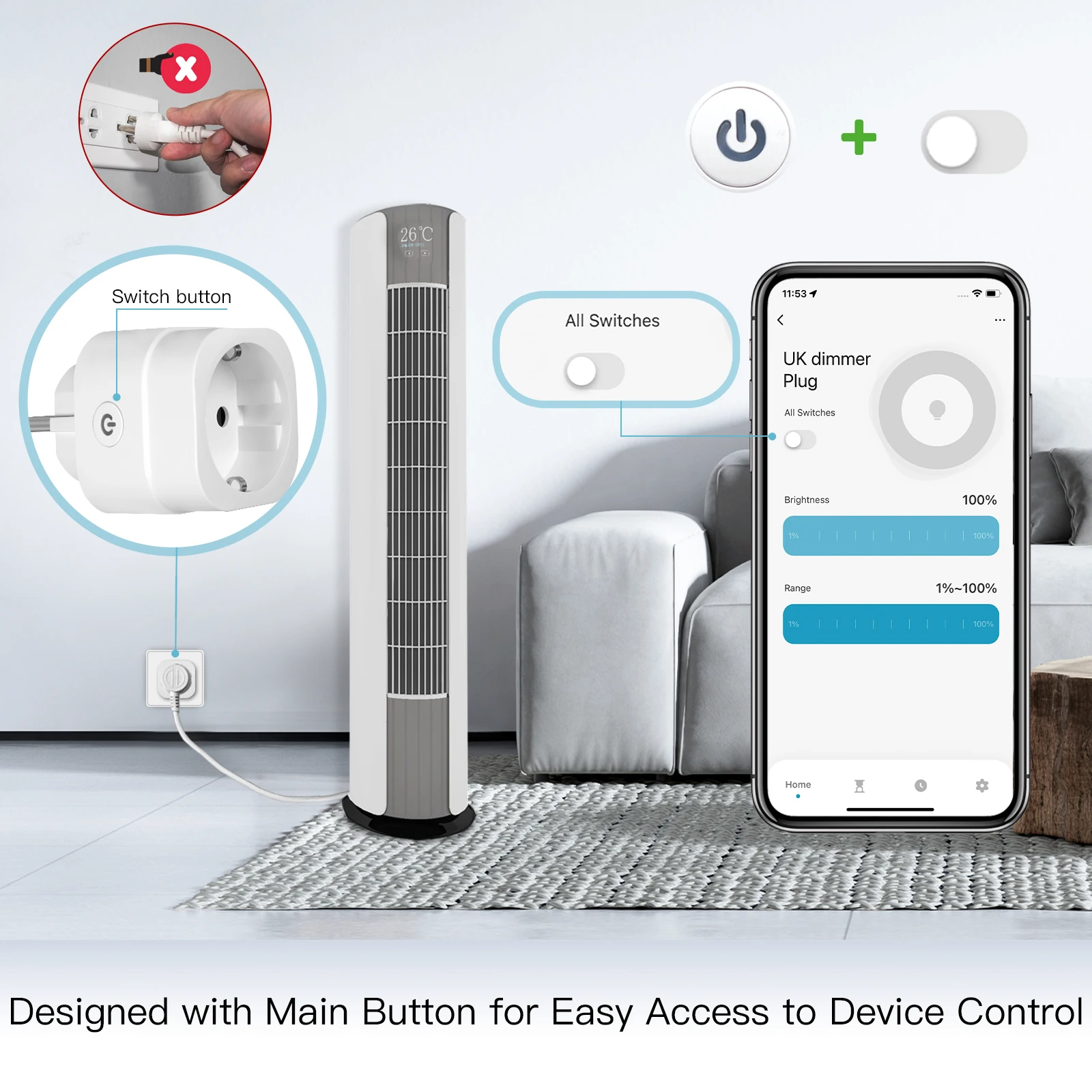 MOES Tuya WiFi Smart Plug Dimm - Smart Home Technology incelemesi ve fiyatı