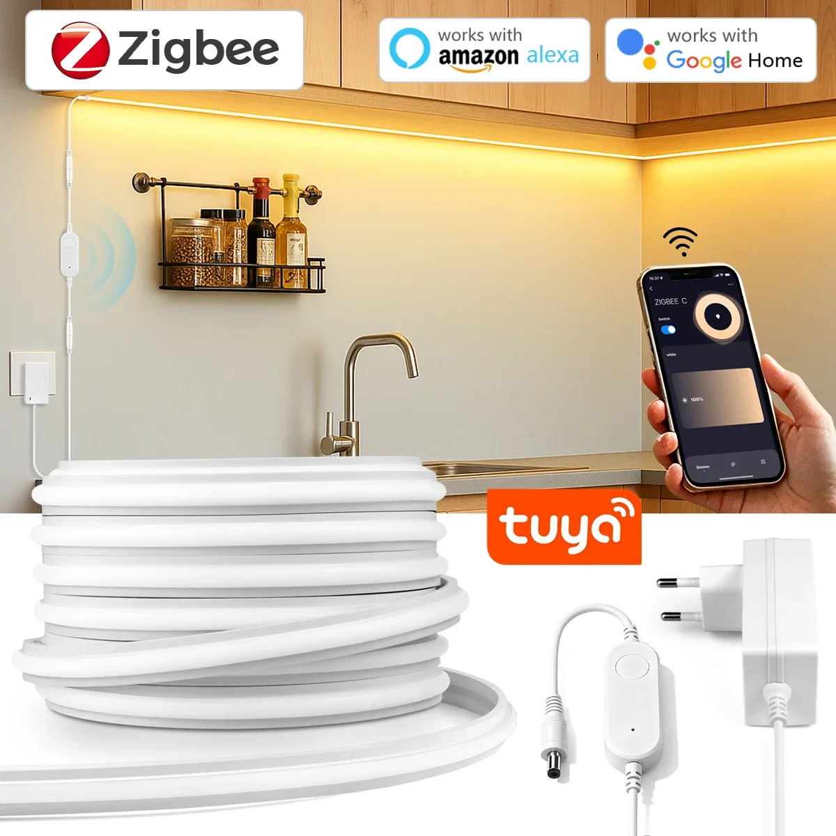 Zigbee 3.0 24V Neon LED Strip  - Smart Home Kitchen incelemesi ve fiyatı