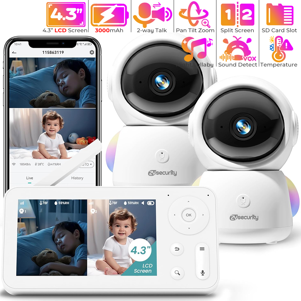 2K Baby Monitor with 2 Cameras - Smart Home Battery Camera incelemesi ve fiyatı