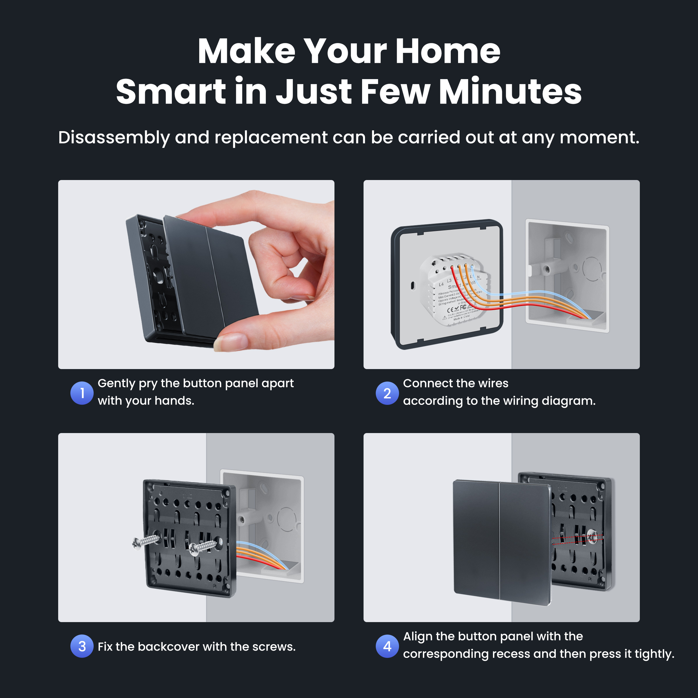 GIRIER Smart Light Switch WiFi - Smart Home For Living incelemesi ve fiyatı