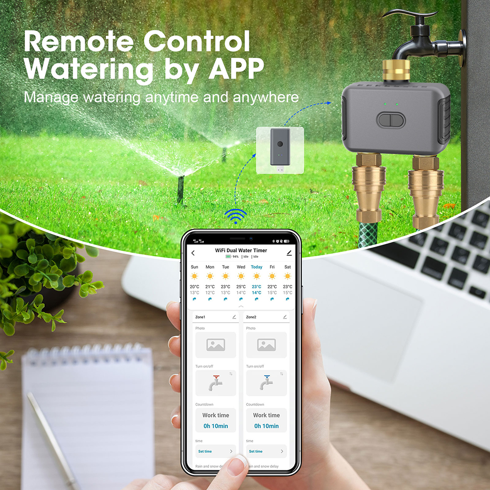 Tuya 2 Zone Watering Timer Gar - Smart Home Alexa incelemesi ve fiyatı
