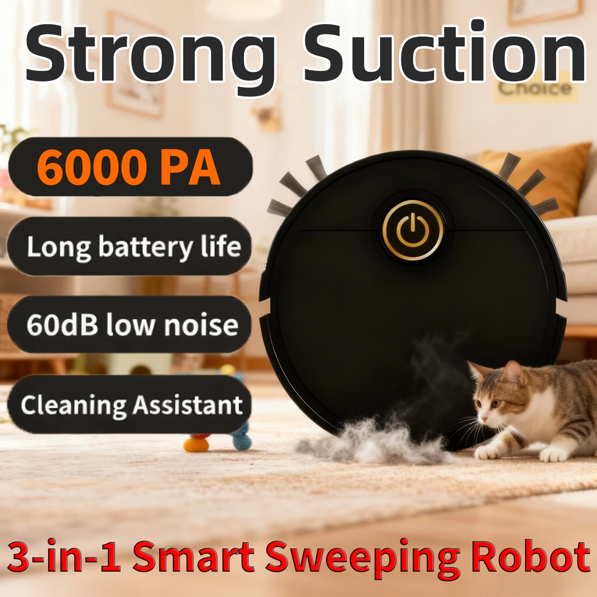 Hot Selling 6000pa Smart Sweep - Smart Home Kitchen incelemesi ve fiyatı